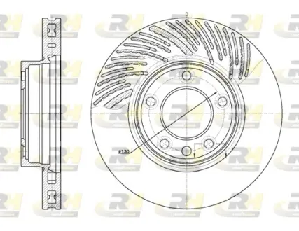 Гальмівний диск roadhouse 677310 Porsche Cayenne