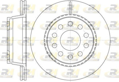 Гальмівний диск roadhouse 693010 на Ауди 100 с4