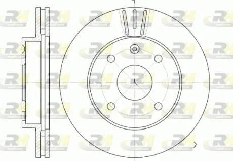 Тормозной диск roadhouse 695910 Chevrolet Epica