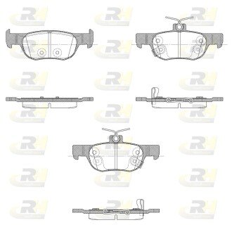 Задние тормозные колодки roadhouse 2186902 на Фиат Регата