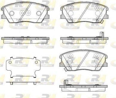 Передние тормозные колодки roadhouse 2188402