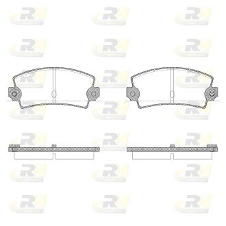 Задні тормозні (гальмівні) колодки roadhouse 202136