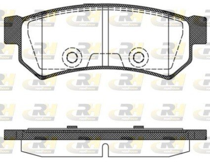 Задние тормозные колодки roadhouse 2104810 на Chevrolet Lacetti