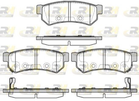 Задні тормозні (гальмівні) колодки roadhouse 2104812