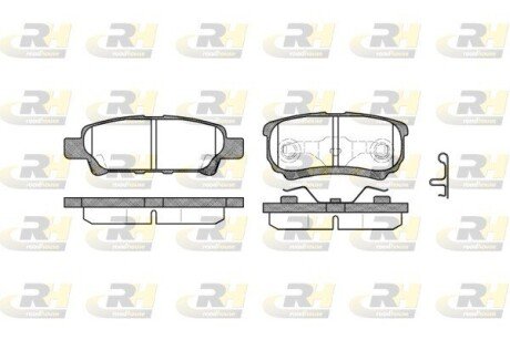 Задні тормозні (гальмівні) колодки roadhouse 2105102 на Митсубиси Лансер 10