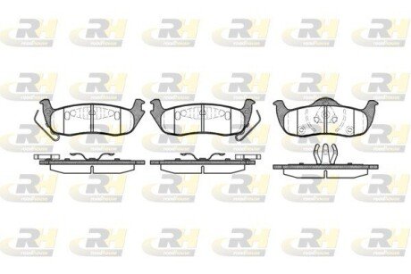 Задние тормозные колодки roadhouse 2110610 на Infiniti Qx56