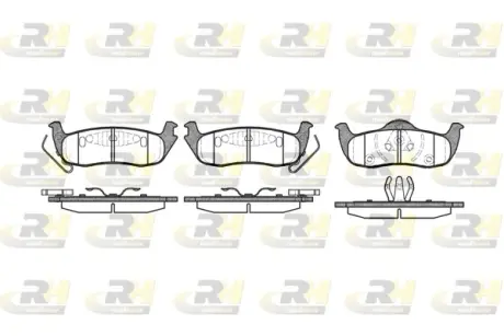 Задние тормозные колодки roadhouse 2110610 Jeep Grand Cherokee