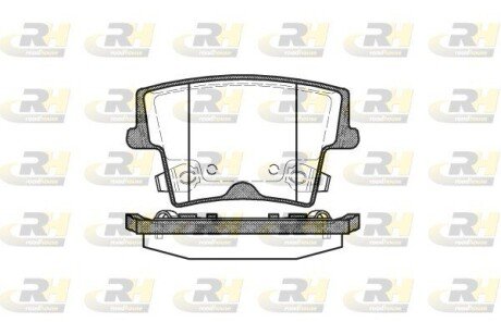 Задні тормозні (гальмівні) колодки roadhouse 2112708 на Крайслер 300с