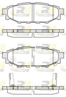 Задние тормозные колодки roadhouse 2113612 на Субару Xv