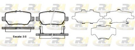 Задні тормозні (гальмівні) колодки roadhouse 2116802