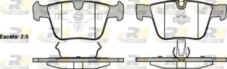 Задні тормозні (гальмівні) колодки roadhouse 2121600 на Мерседес M-Class w164