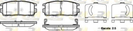 Задние тормозные колодки roadhouse 2126012 на Chevrolet Captiva c140