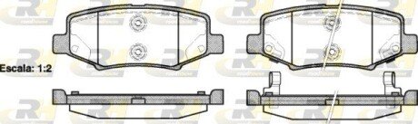 Задні тормозні (гальмівні) колодки roadhouse 2126402 на Jeep Wrangler