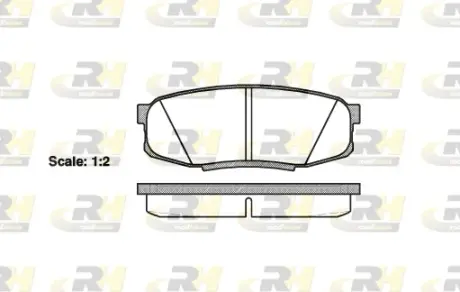 Задние тормозные колодки roadhouse 2127200