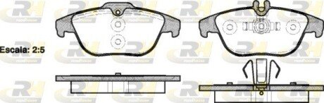 Задние тормозные колодки roadhouse 2130500 на Мерседес E-Class A207/C207