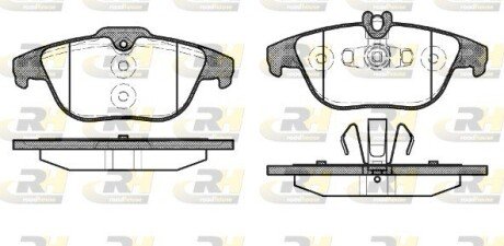 Задние тормозные колодки roadhouse 2130520 на Мерседес E-Class A207/C207