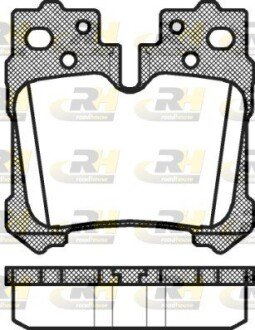 Задні тормозні (гальмівні) колодки roadhouse 2132100 на Лексус Ls 460