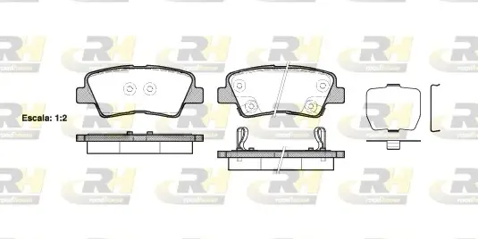 Задние тормозные колодки roadhouse 2136202