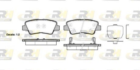 Задние тормозные колодки roadhouse 2136202 на Киа Оптима jf