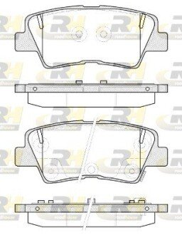 Задние тормозные колодки roadhouse 2136252 на Hyundai I40