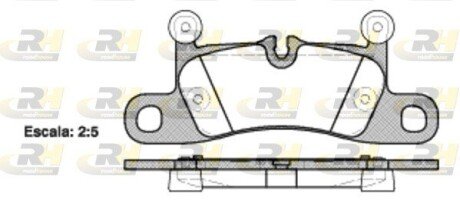 Задні тормозні (гальмівні) колодки roadhouse 2137910 на Porsche 911