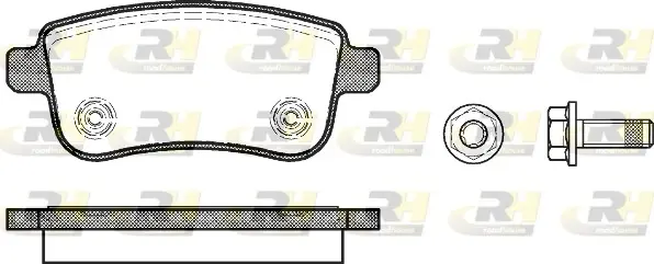 Задние тормозные колодки roadhouse 2138700