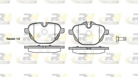 Задние тормозные колодки roadhouse 2142100 на Бмв X3 f25