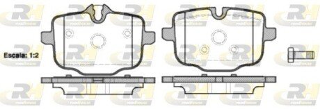 Задние тормозные колодки roadhouse 2143300 на Бмв 6 серии