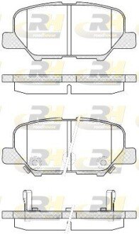 Задние тормозные колодки roadhouse 2153602 на Митсубиси Аутлендер 3