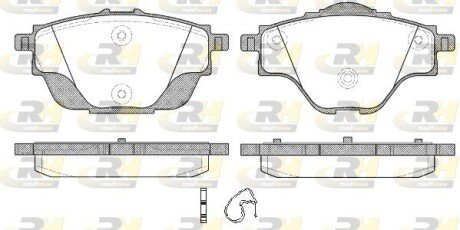 Задние тормозные колодки roadhouse 2155700 на Пежо 5008