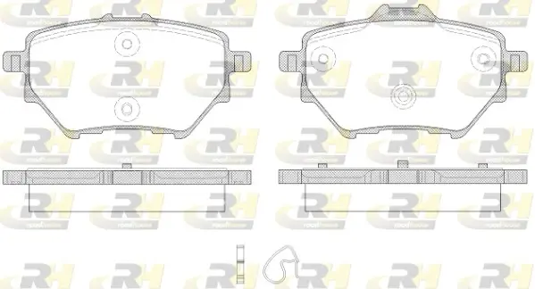 Задние тормозные колодки roadhouse 2156200
