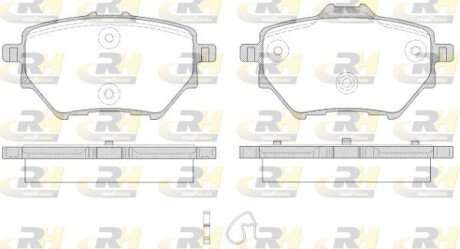 Задні тормозні (гальмівні) колодки roadhouse 2156200 на Пежо 308