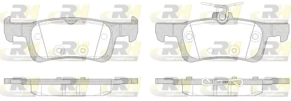Задние тормозные колодки roadhouse 2156300