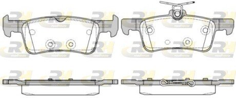 Задні тормозні (гальмівні) колодки roadhouse 2156310 на Пежо 308