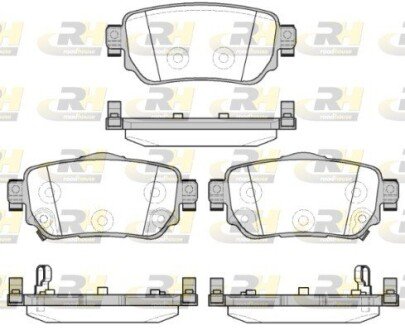 Задние тормозные колодки roadhouse 2158202 на Ниссан Qashqai j11