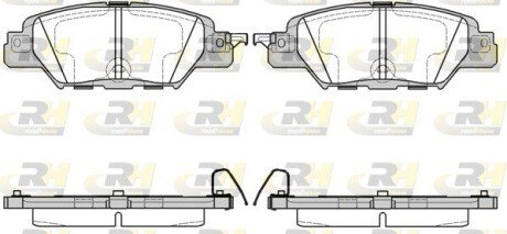 Задні тормозні (гальмівні) колодки roadhouse 2167700