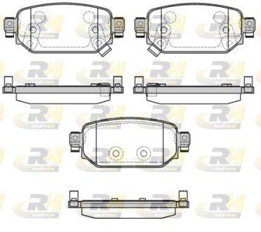 Задние тормозные колодки roadhouse 21731.02 на Мазда 3 bm