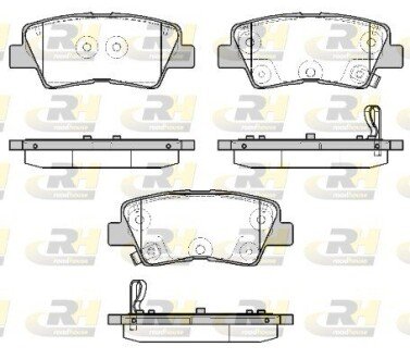 Задні тормозні (гальмівні) колодки roadhouse 2180712 на Рено Гранд сценик 3