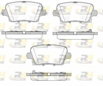 Задні тормозні (гальмівні) колодки roadhouse 21821.02