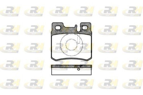 Задние тормозные колодки roadhouse 228220 на Мерседес W124