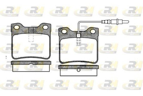 Задні тормозні (гальмівні) колодки roadhouse 232122