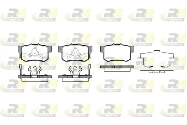 Задние тормозные колодки roadhouse 232504