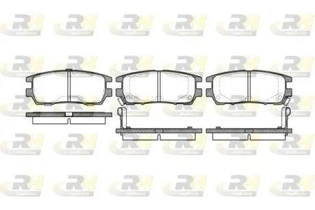 Задні тормозні (гальмівні) колодки Roadhouse 240502