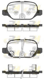 Задние тормозные колодки roadhouse 272732 на Фиат Панда