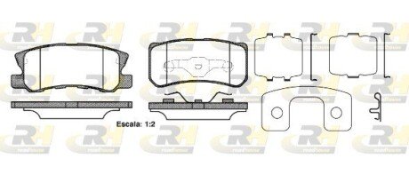 Задние тормозные колодки roadhouse 280322 на Ситроен С4