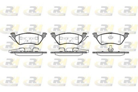 Задні тормозні (гальмівні) колодки roadhouse 281100