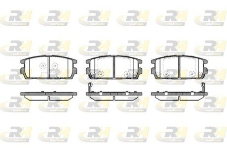 Задні тормозні (гальмівні) колодки roadhouse 287702 на Хендай Sonata lf