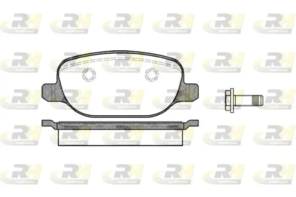 Задние тормозные колодки roadhouse 287800