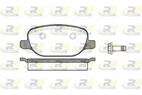 Задні тормозні (гальмівні) колодки roadhouse 287800