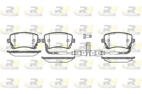 Задні тормозні (гальмівні) колодки Roadhouse 289702